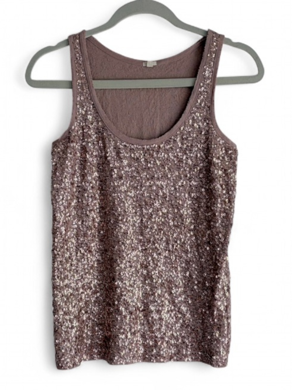 J. Crew Rose Pink Sequin Tank Top Size XS